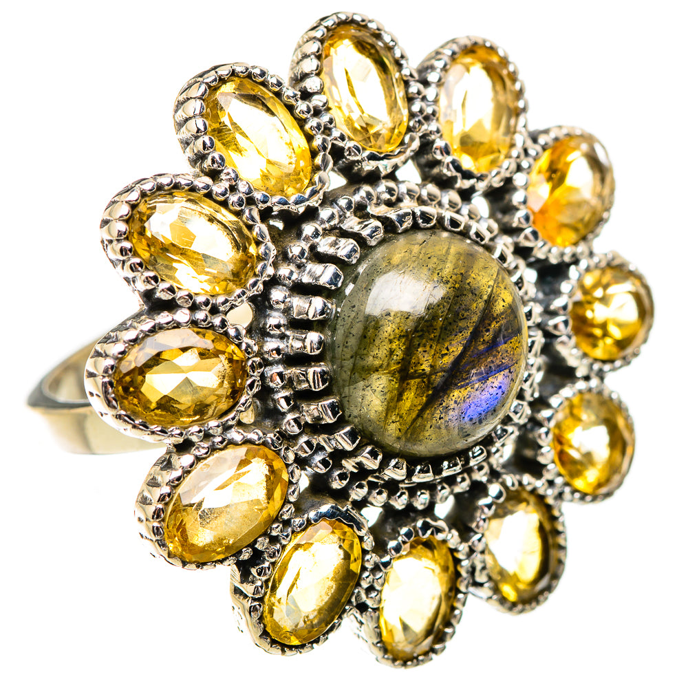 Labradorite Rings handcrafted by Ana Silver Co - RING130745 - Photo 2