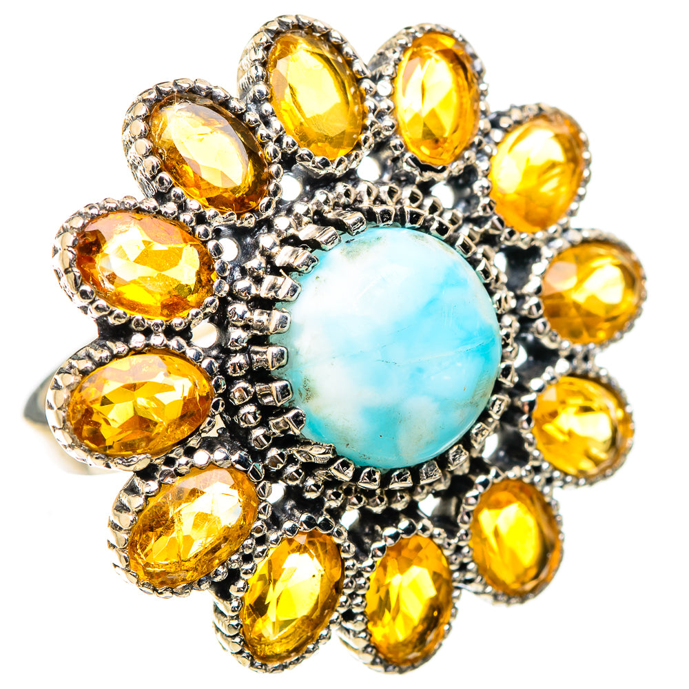 Larimar Rings handcrafted by Ana Silver Co - RING130746 - Photo 2