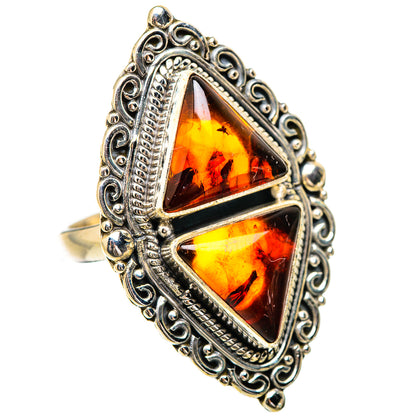 Baltic Amber Rings handcrafted by Ana Silver Co - RING130754 - Photo 2