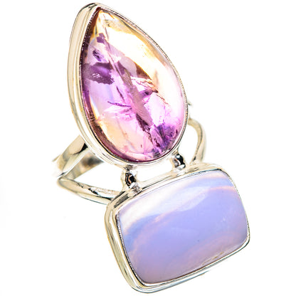 Blue Lace Agate Rings handcrafted by Ana Silver Co - RING130756 - Photo 2