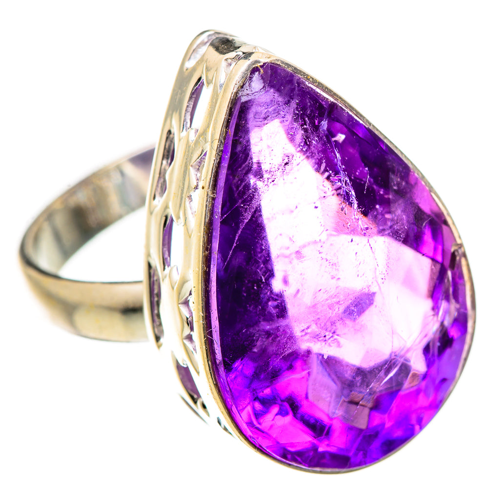 Amethyst Rings handcrafted by Ana Silver Co - RING130758 - Photo 2