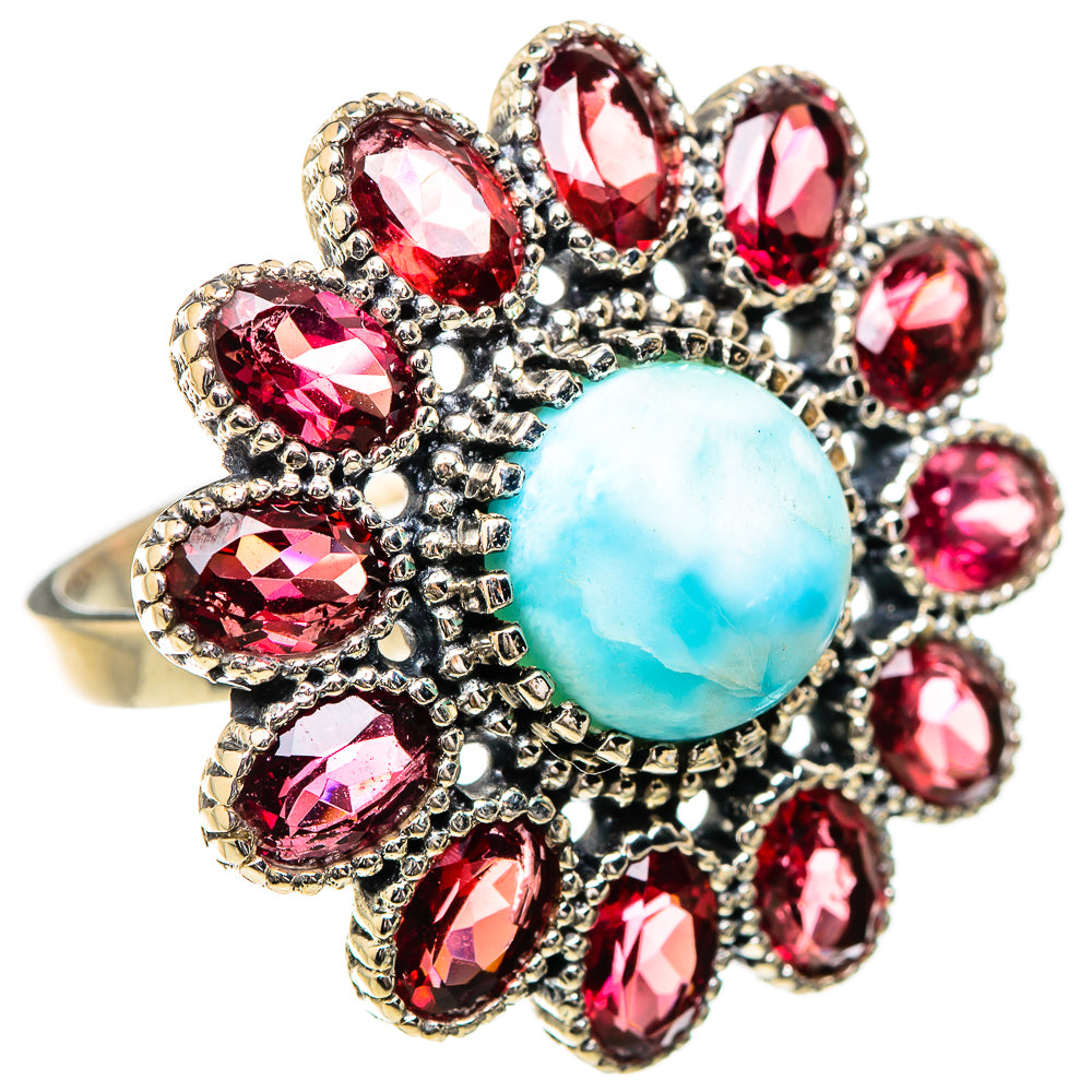 Larimar Rings handcrafted by Ana Silver Co - RING130763 - Photo 2