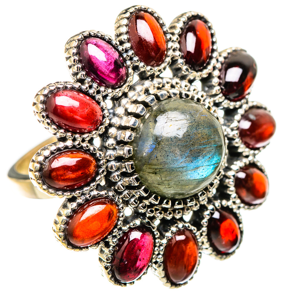 Labradorite Rings handcrafted by Ana Silver Co - RING130764 - Photo 2