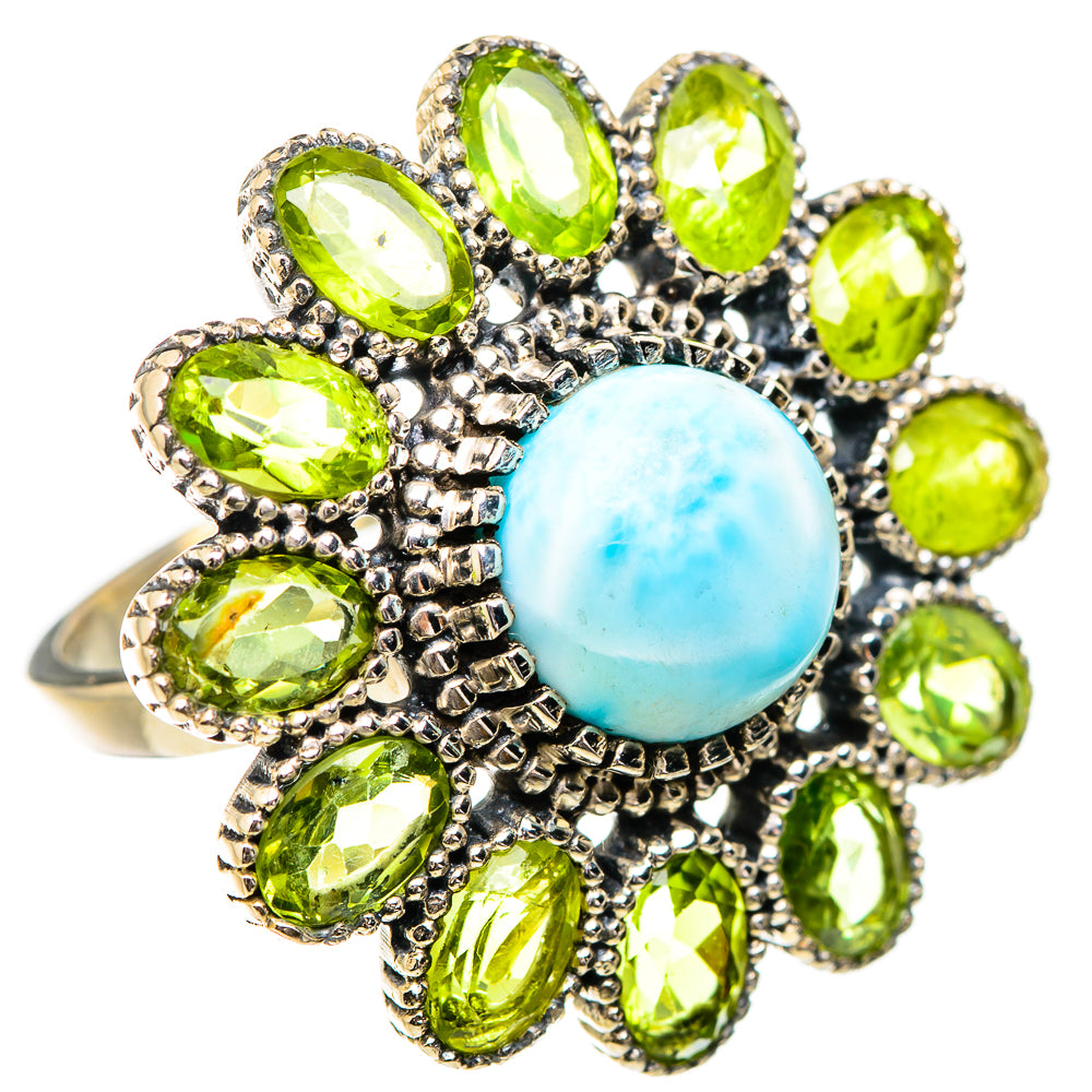 Larimar Rings handcrafted by Ana Silver Co - RING130766 - Photo 2