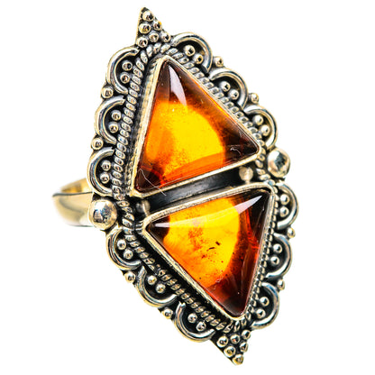 Baltic Amber Rings handcrafted by Ana Silver Co - RING130773 - Photo 2