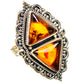 Baltic Amber Rings handcrafted by Ana Silver Co - RING130791 - Photo 2