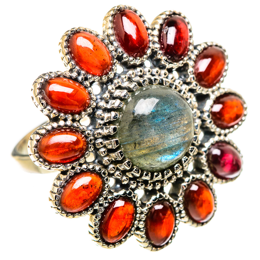 Labradorite Rings handcrafted by Ana Silver Co - RING130799 - Photo 2