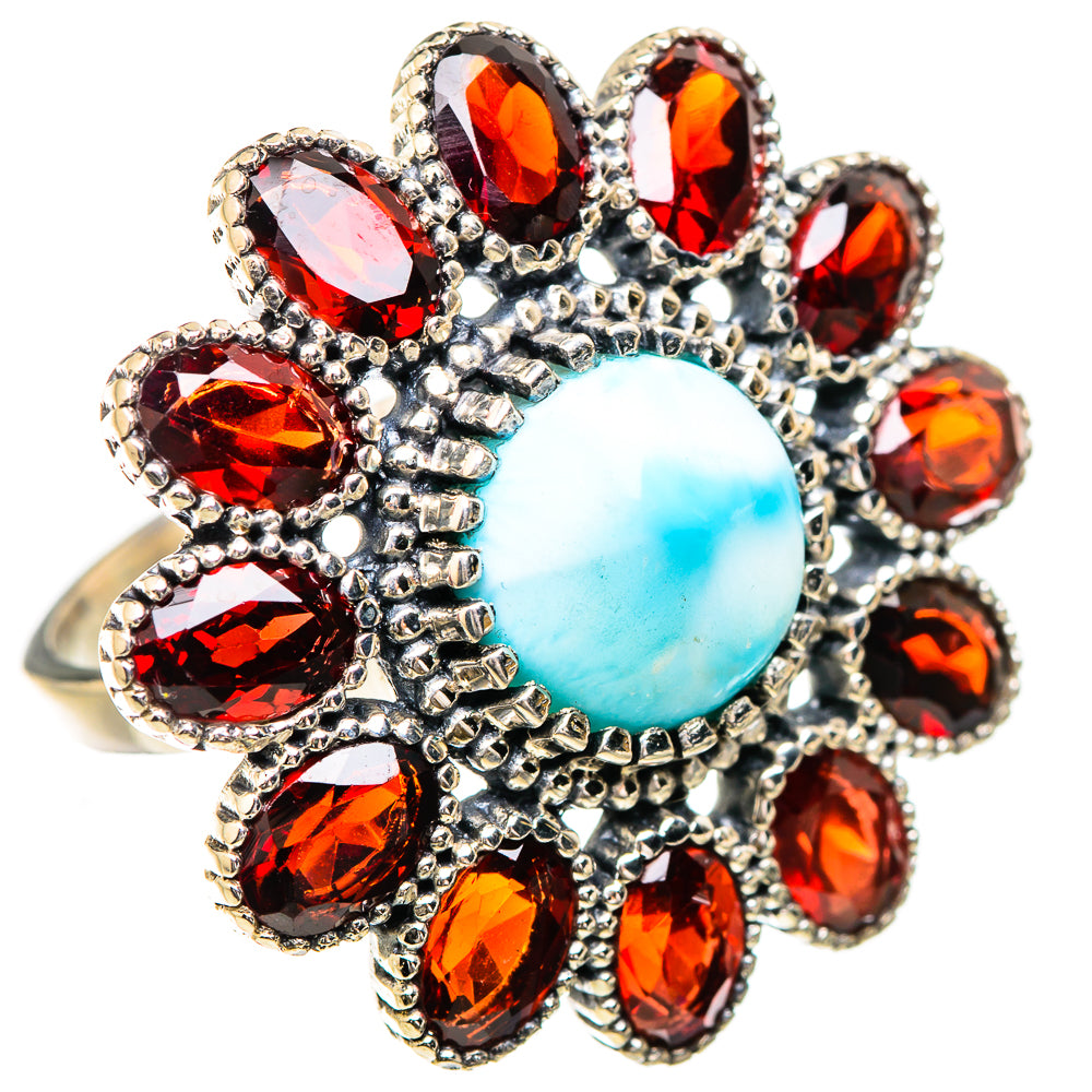 Larimar Rings handcrafted by Ana Silver Co - RING130800 - Photo 2