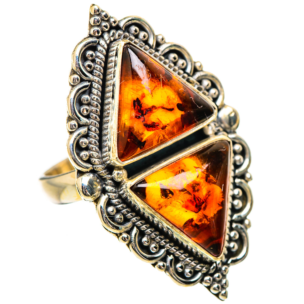 Baltic Amber Rings handcrafted by Ana Silver Co - RING130803 - Photo 2