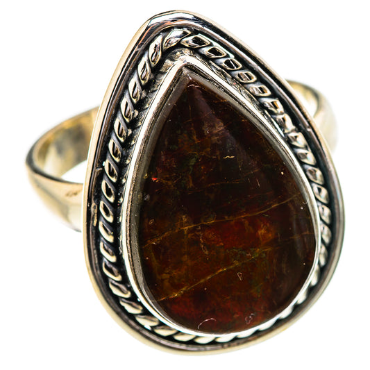 Ammolite Rings handcrafted by Ana Silver Co - RING130810 - Photo 2