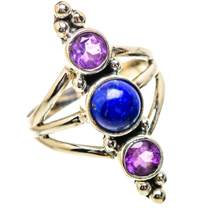 Lapis Lazuli Rings handcrafted by Ana Silver Co - RING130813 - Photo 2