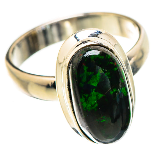 Black Opal Rings handcrafted by Ana Silver Co - RING130818 - Photo 2