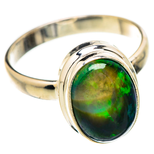Black Opal Rings handcrafted by Ana Silver Co - RING130819 - Photo 2