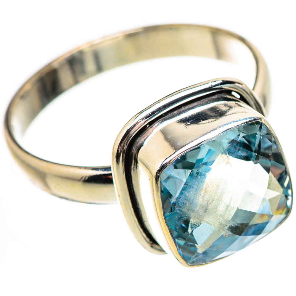 Blue Topaz Rings handcrafted by Ana Silver Co - RING130824 - Photo 2