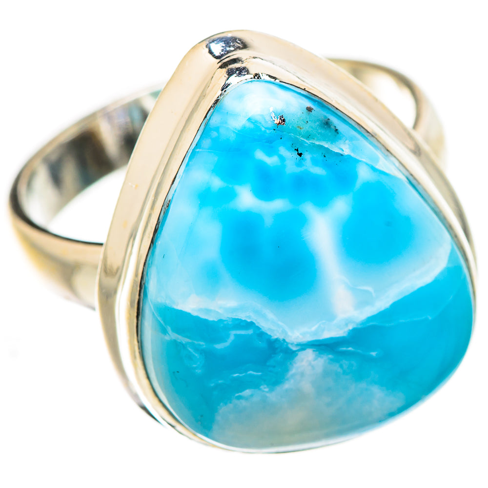 Larimar Rings handcrafted by Ana Silver Co - RING130826 - Photo 2