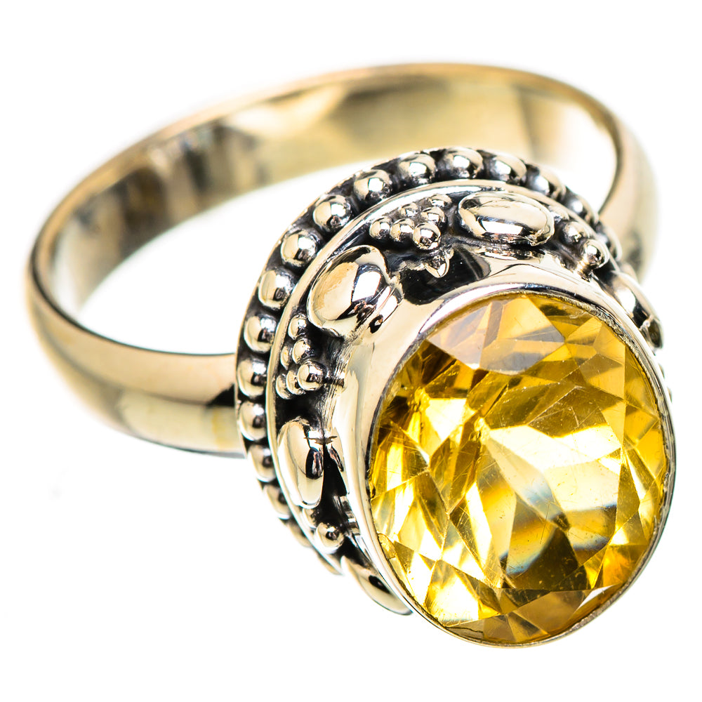 Citrine Rings handcrafted by Ana Silver Co - RING130834 - Photo 2