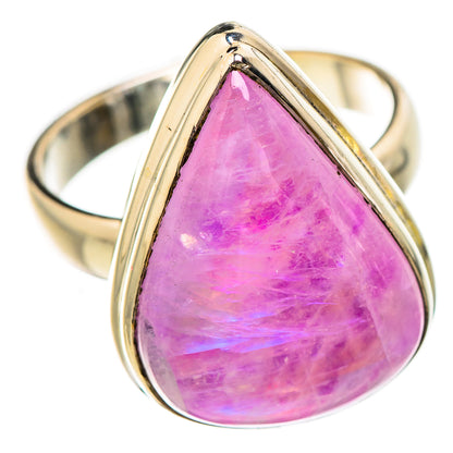 Pink Moonstone Rings handcrafted by Ana Silver Co - RING130836 - Photo 2