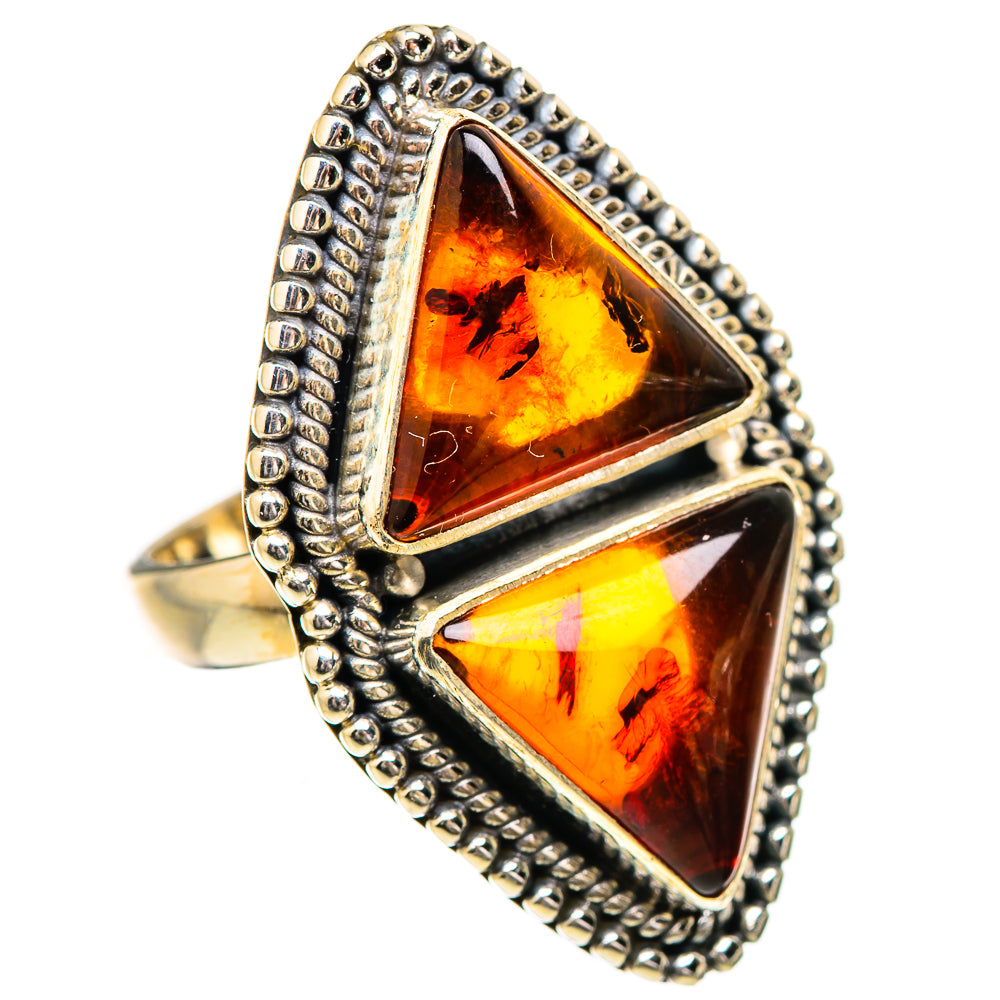 Baltic Amber Rings handcrafted by Ana Silver Co - RING130841 - Photo 2