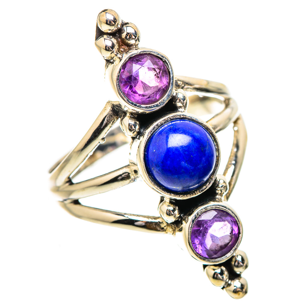 Lapis Lazuli Rings handcrafted by Ana Silver Co - RING130847 - Photo 2