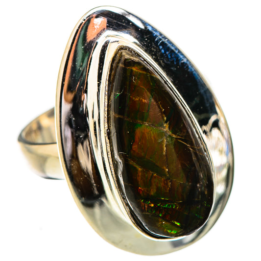 Ammolite Rings handcrafted by Ana Silver Co - RING130852 - Photo 2
