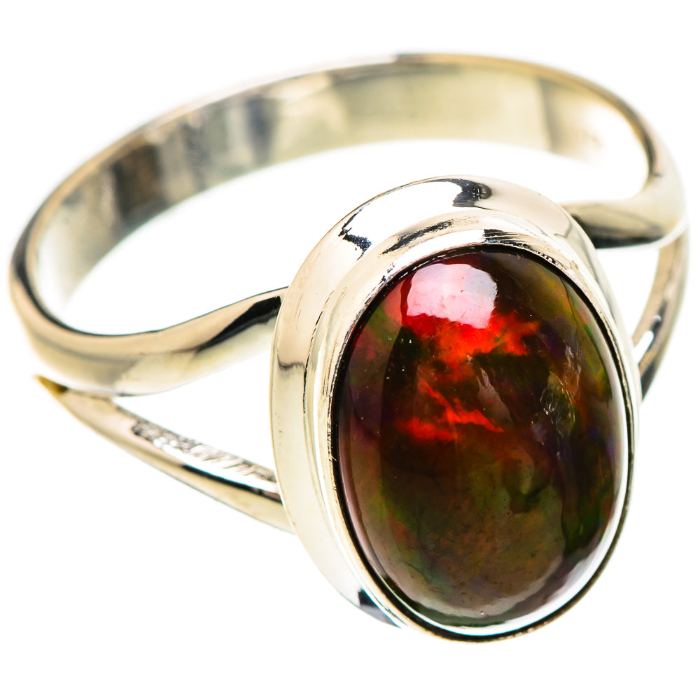 Black Opal Rings handcrafted by Ana Silver Co - RING130853 - Photo 2