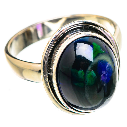 Black Opal Rings handcrafted by Ana Silver Co - RING130854 - Photo 2