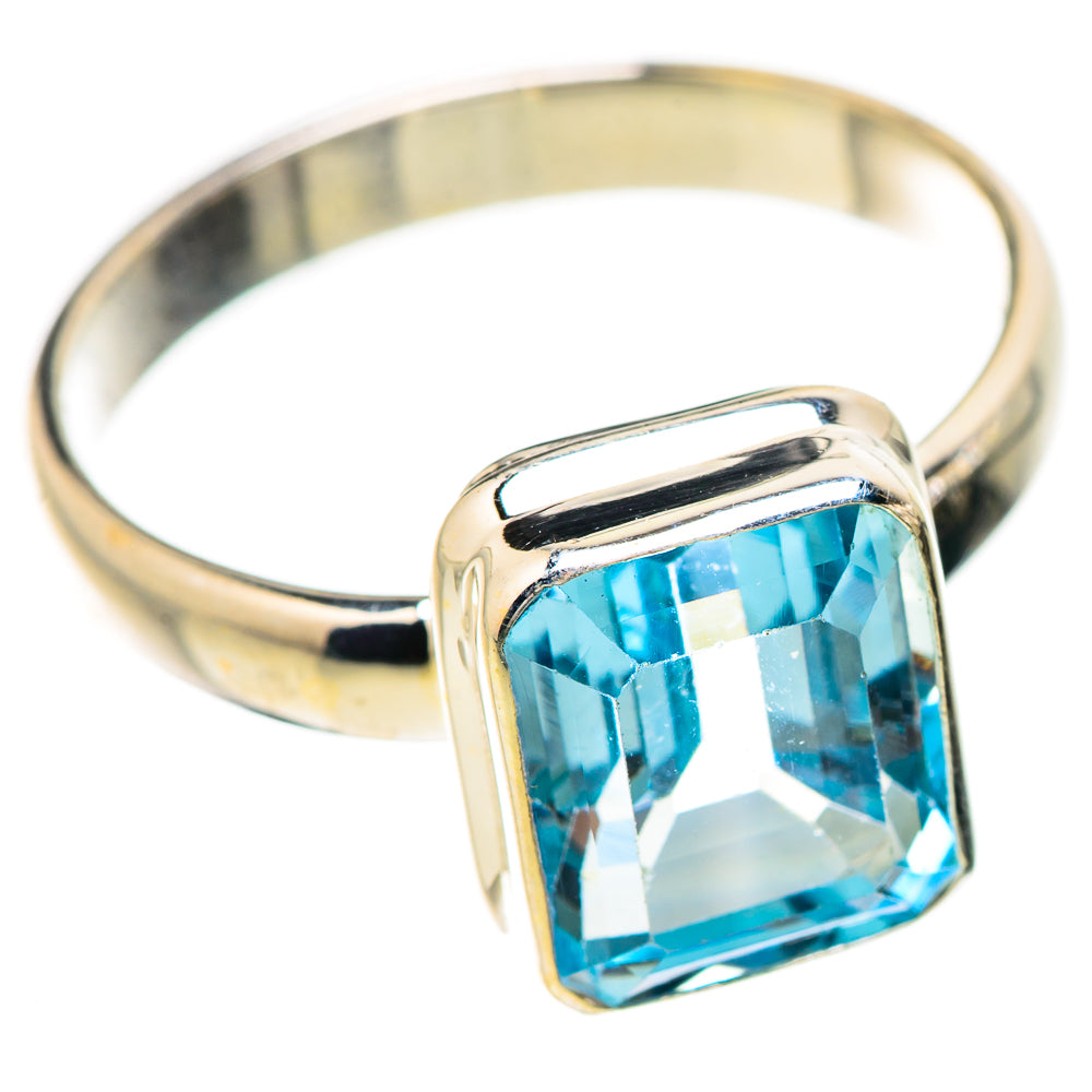Blue Topaz Rings handcrafted by Ana Silver Co - RING130855 - Photo 2