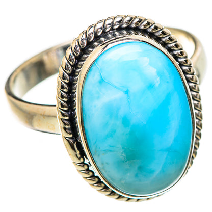 Larimar Rings handcrafted by Ana Silver Co - RING130856 - Photo 2