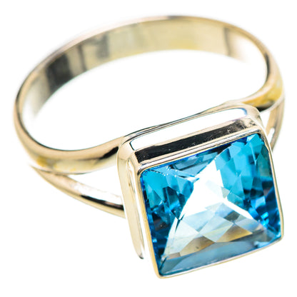 Blue Topaz Rings handcrafted by Ana Silver Co - RING130858 - Photo 2