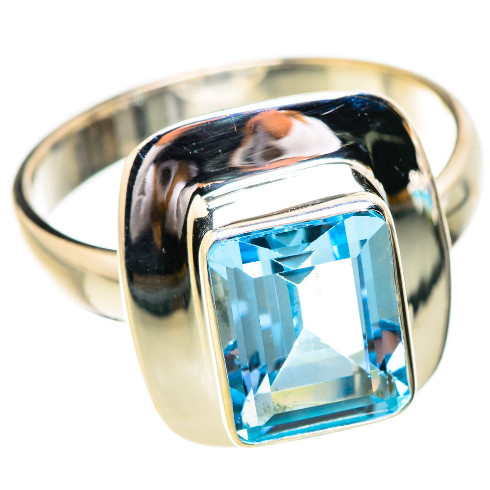 Blue Topaz Rings handcrafted by Ana Silver Co - RING130861 - Photo 2