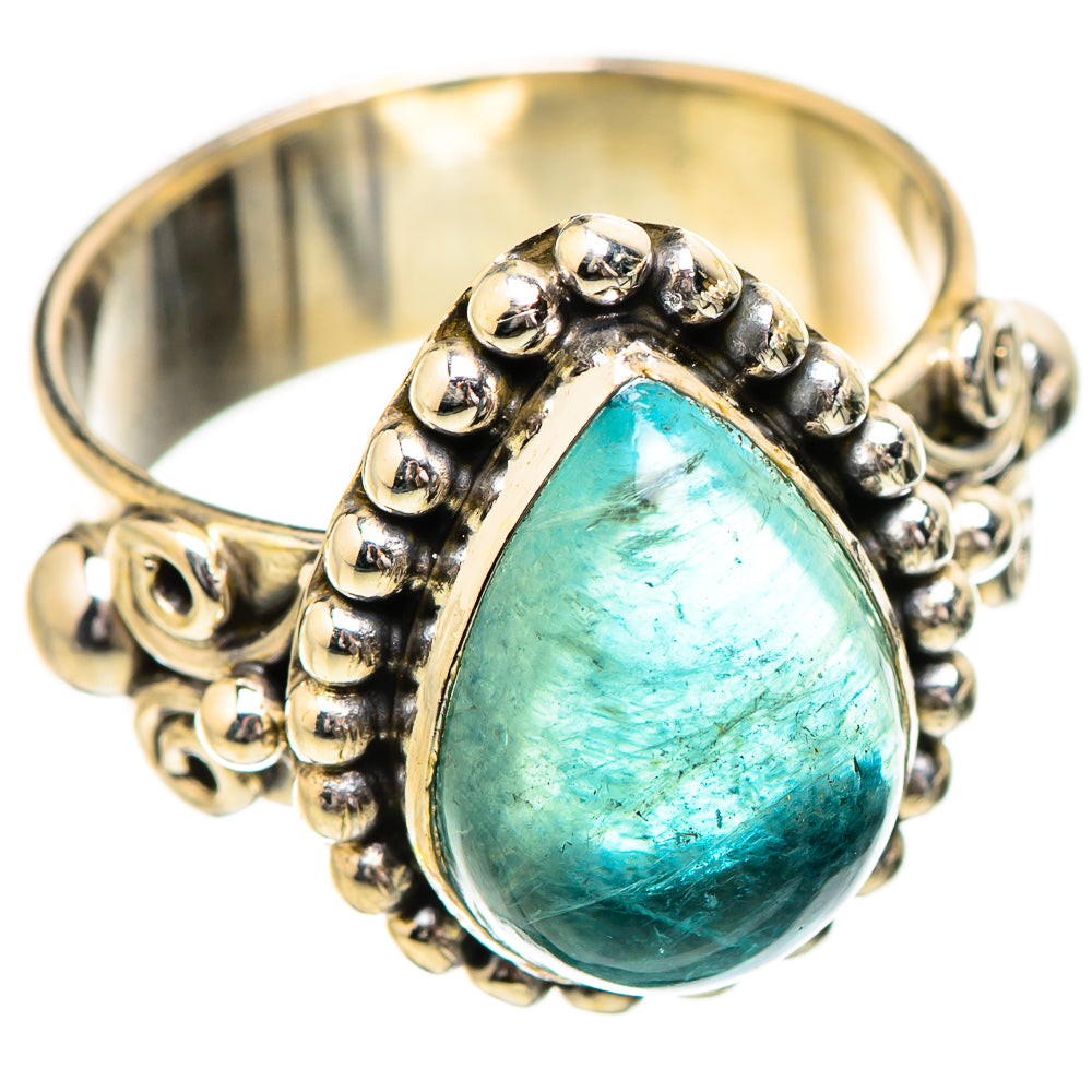 Blue Fluorite Rings handcrafted by Ana Silver Co - RING130863 - Photo 2