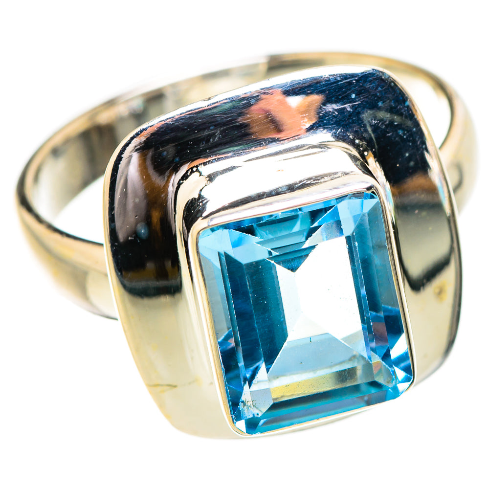 Blue Topaz Rings handcrafted by Ana Silver Co - RING130864 - Photo 2