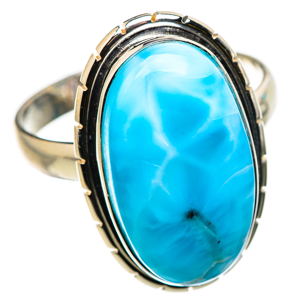 Larimar Rings handcrafted by Ana Silver Co - RING130869 - Photo 2
