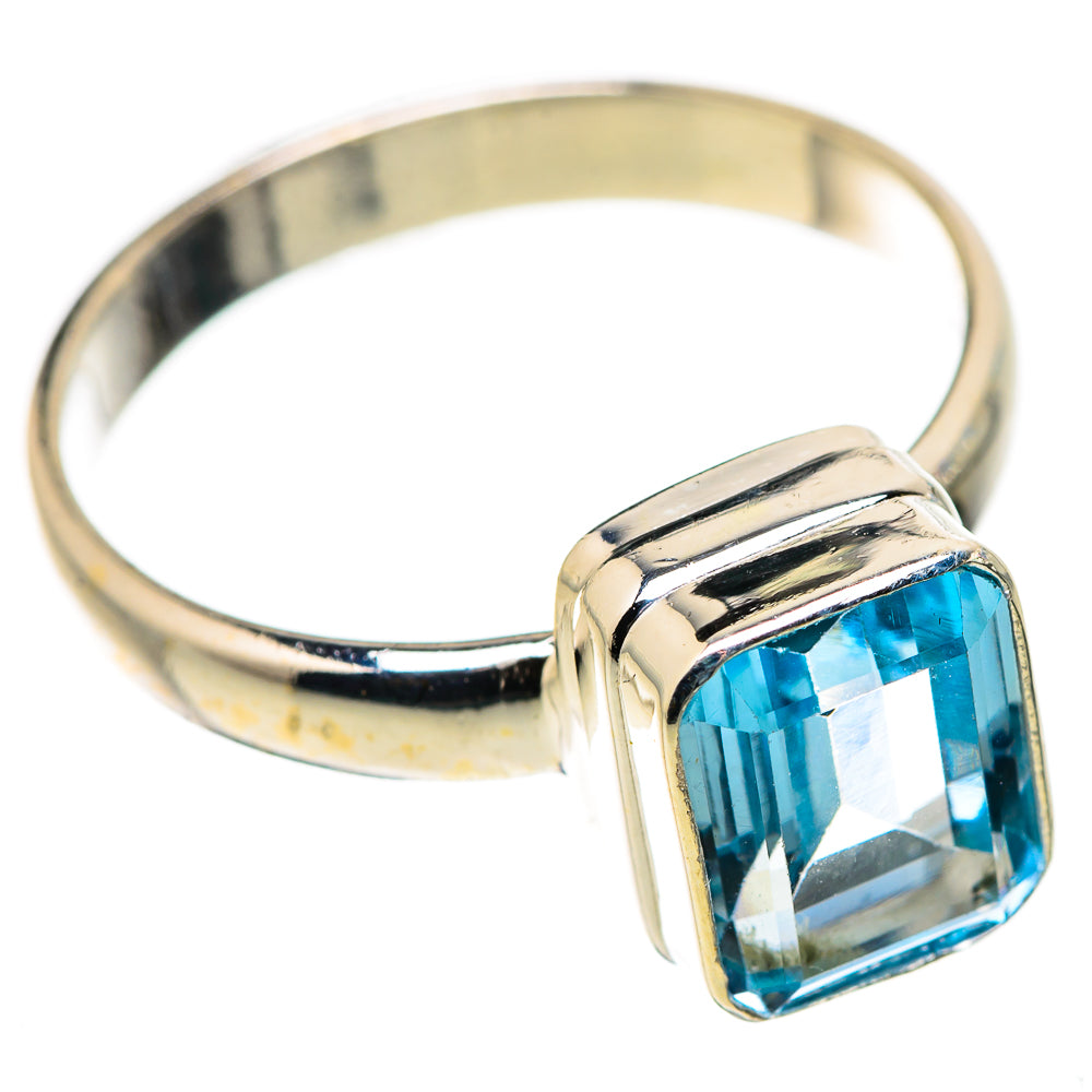 Blue Topaz Rings handcrafted by Ana Silver Co - RING130870 - Photo 2