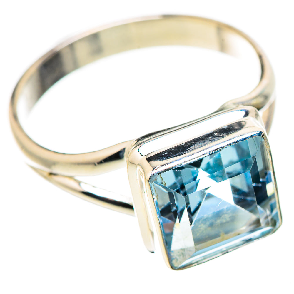 Blue Topaz Rings handcrafted by Ana Silver Co - RING130873 - Photo 2