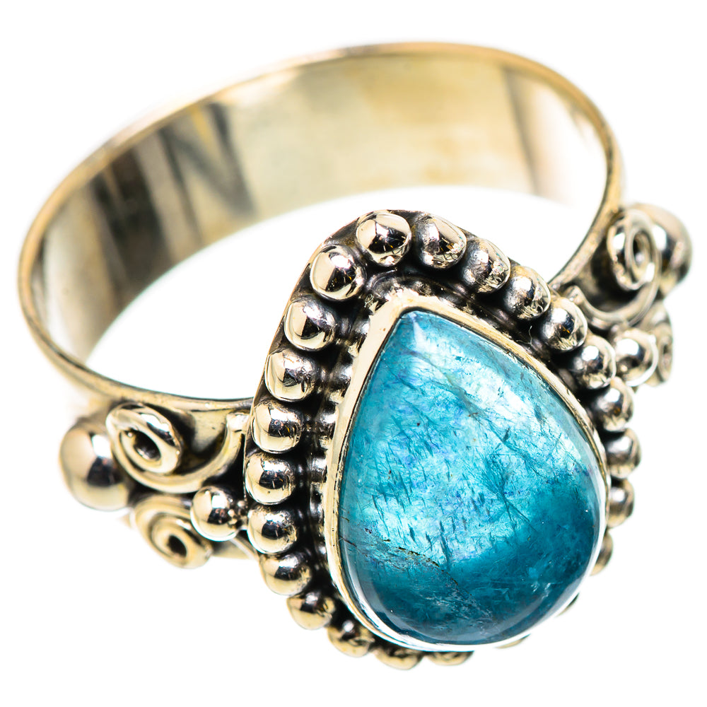 Blue Fluorite Rings handcrafted by Ana Silver Co - RING130875 - Photo 2