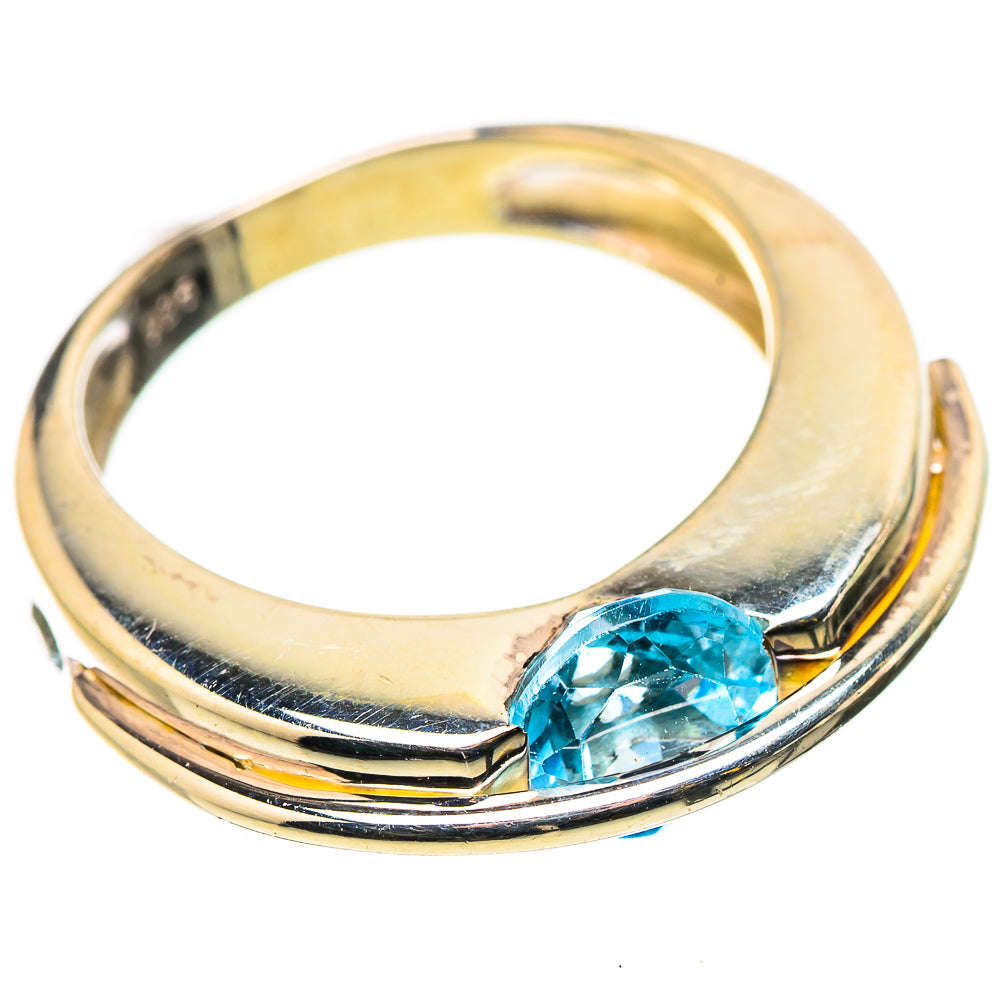 Blue Topaz Rings handcrafted by Ana Silver Co - RING130876 - Photo 2