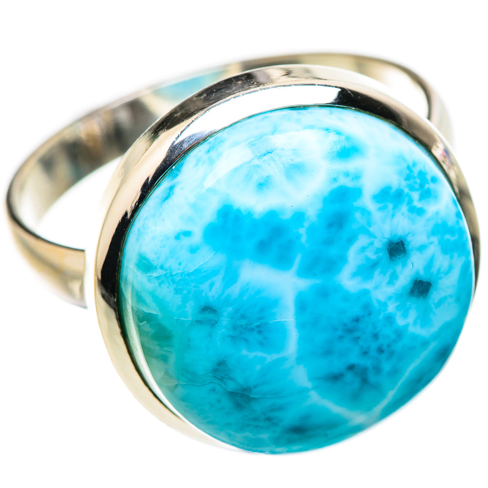 Larimar Rings handcrafted by Ana Silver Co - RING130877 - Photo 2