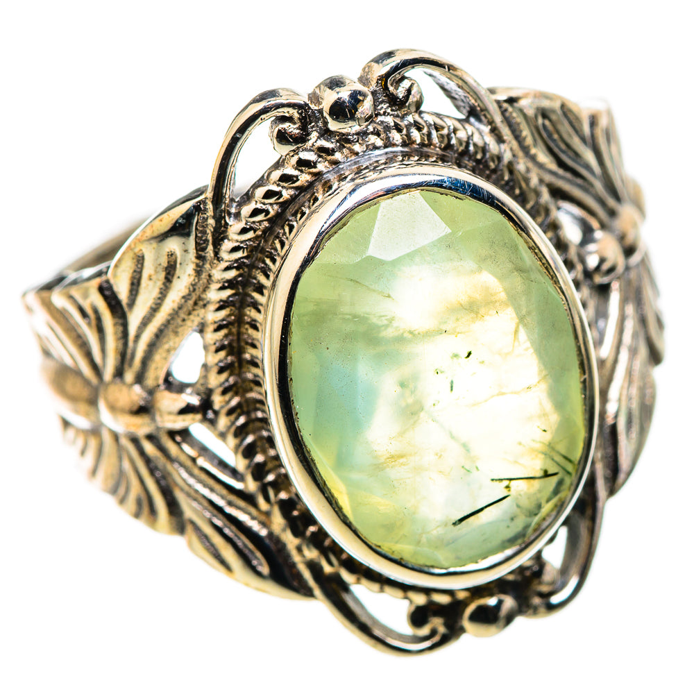 Prehnite Rings handcrafted by Ana Silver Co - RING130879 - Photo 2