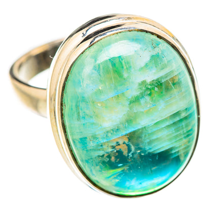 Green Moonstone Rings handcrafted by Ana Silver Co - RING130880 - Photo 2
