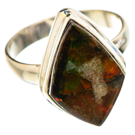 Ammolite Rings handcrafted by Ana Silver Co - RING130886 - Photo 2