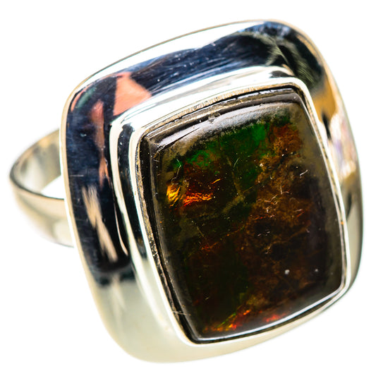Ammolite Rings handcrafted by Ana Silver Co - RING130889 - Photo 2
