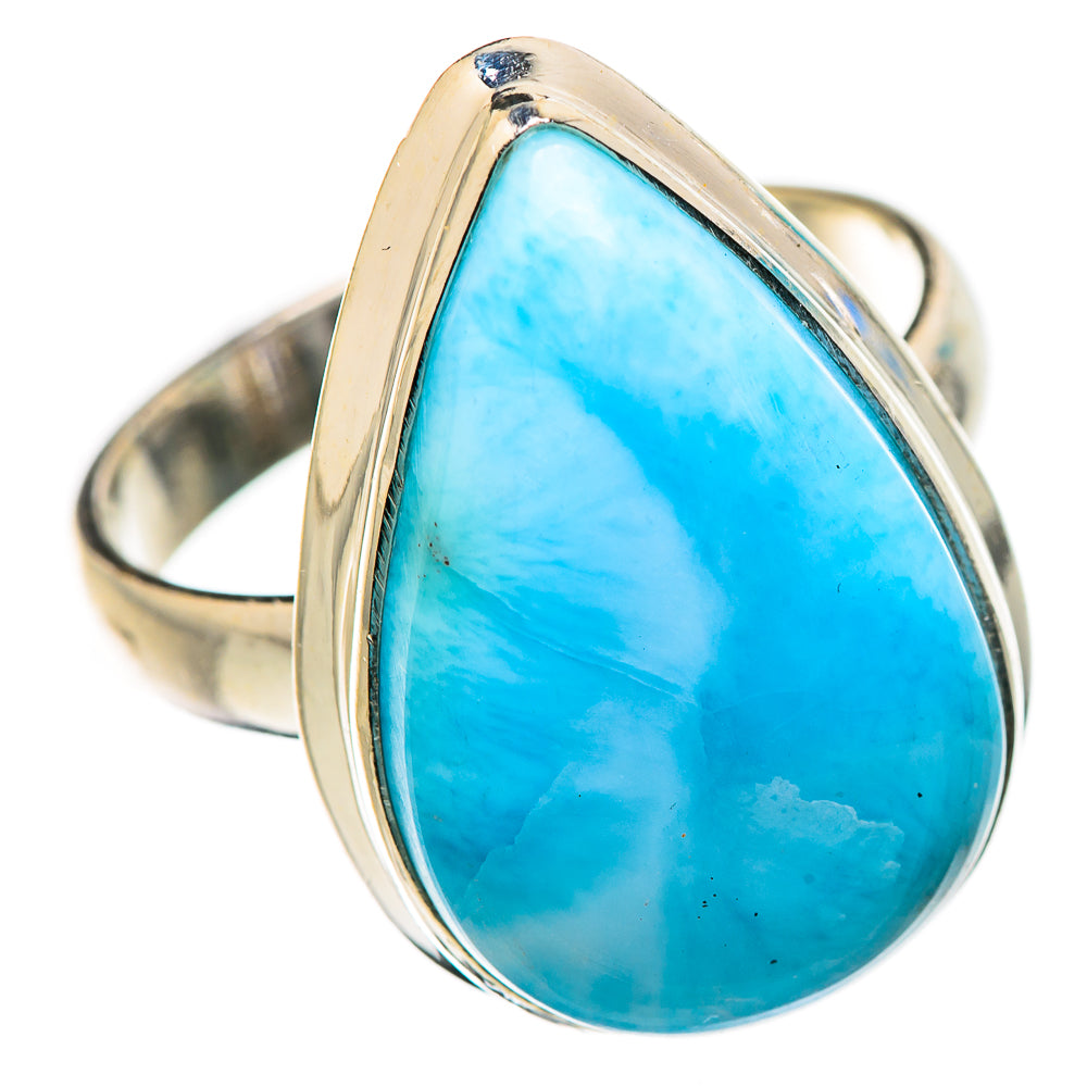 Larimar Rings handcrafted by Ana Silver Co - RING130895 - Photo 2