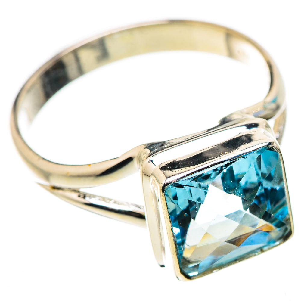 Blue Topaz Rings handcrafted by Ana Silver Co - RING130896 - Photo 2