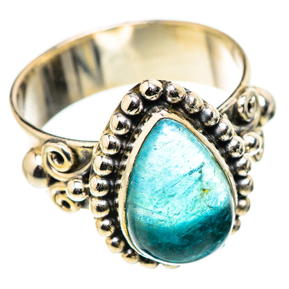 Blue Fluorite Rings handcrafted by Ana Silver Co - RING130898 - Photo 2