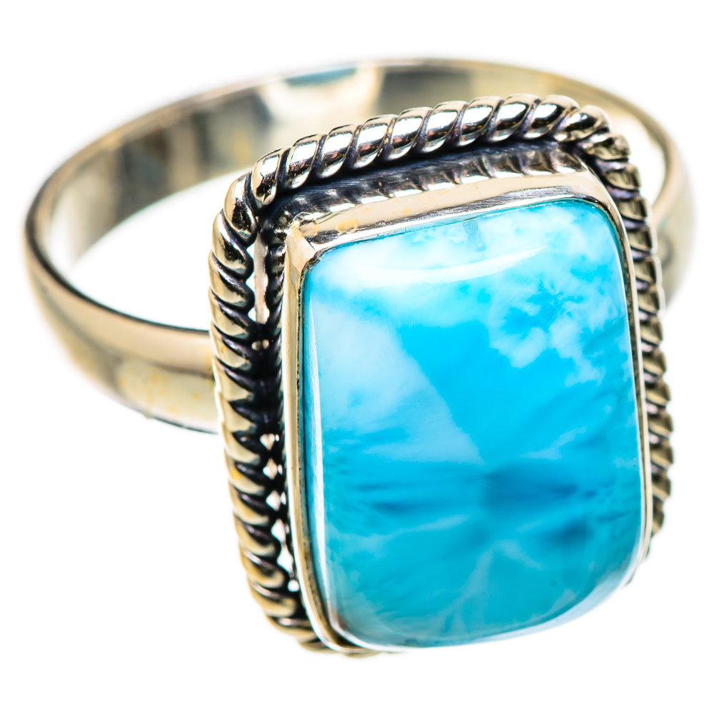 Larimar Rings handcrafted by Ana Silver Co - RING130900 - Photo 2