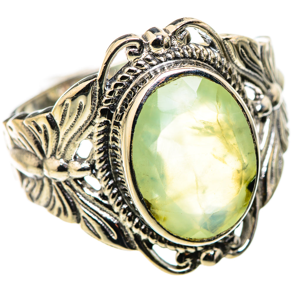 Prehnite Rings handcrafted by Ana Silver Co - RING130905 - Photo 2