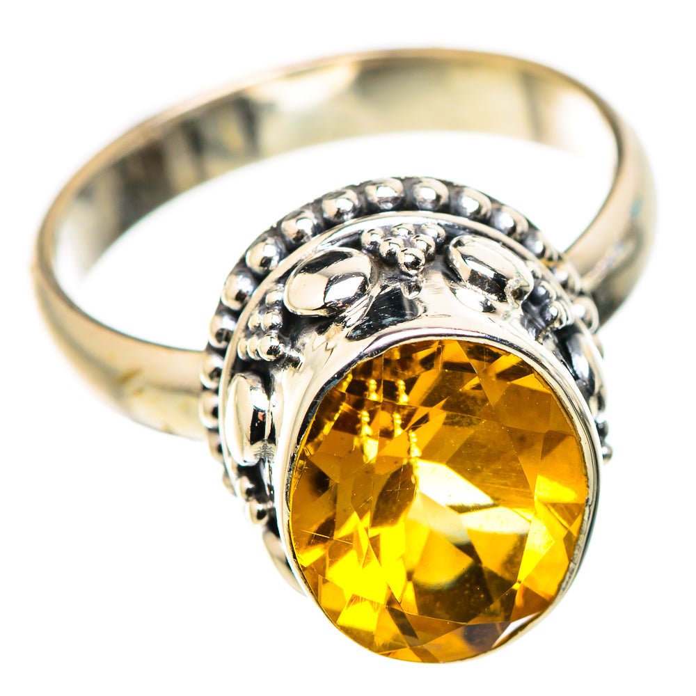 Citrine Rings handcrafted by Ana Silver Co - RING130906 - Photo 2