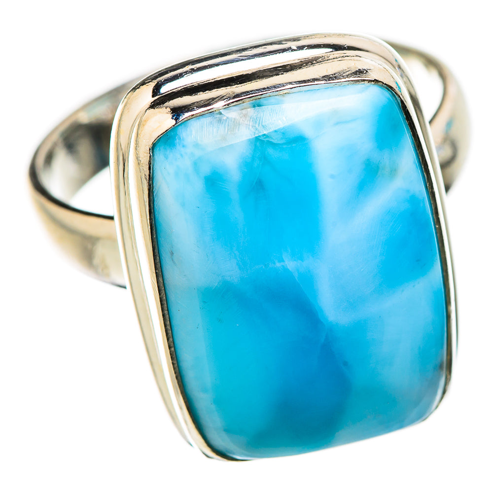Larimar Rings handcrafted by Ana Silver Co - RING130916 - Photo 2