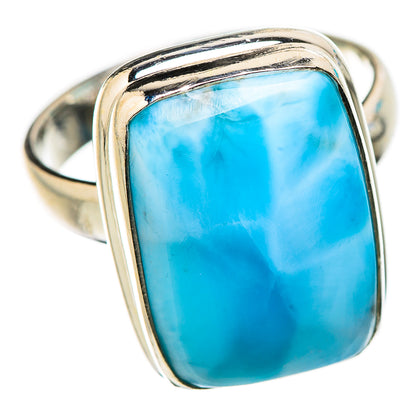 Larimar Rings handcrafted by Ana Silver Co - RING130916 - Photo 2